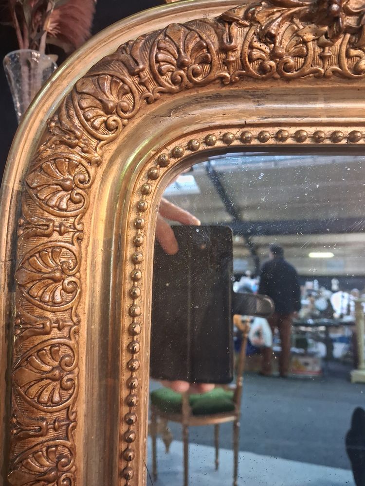 Miroir Louis Philippe à fronton 120 x 69