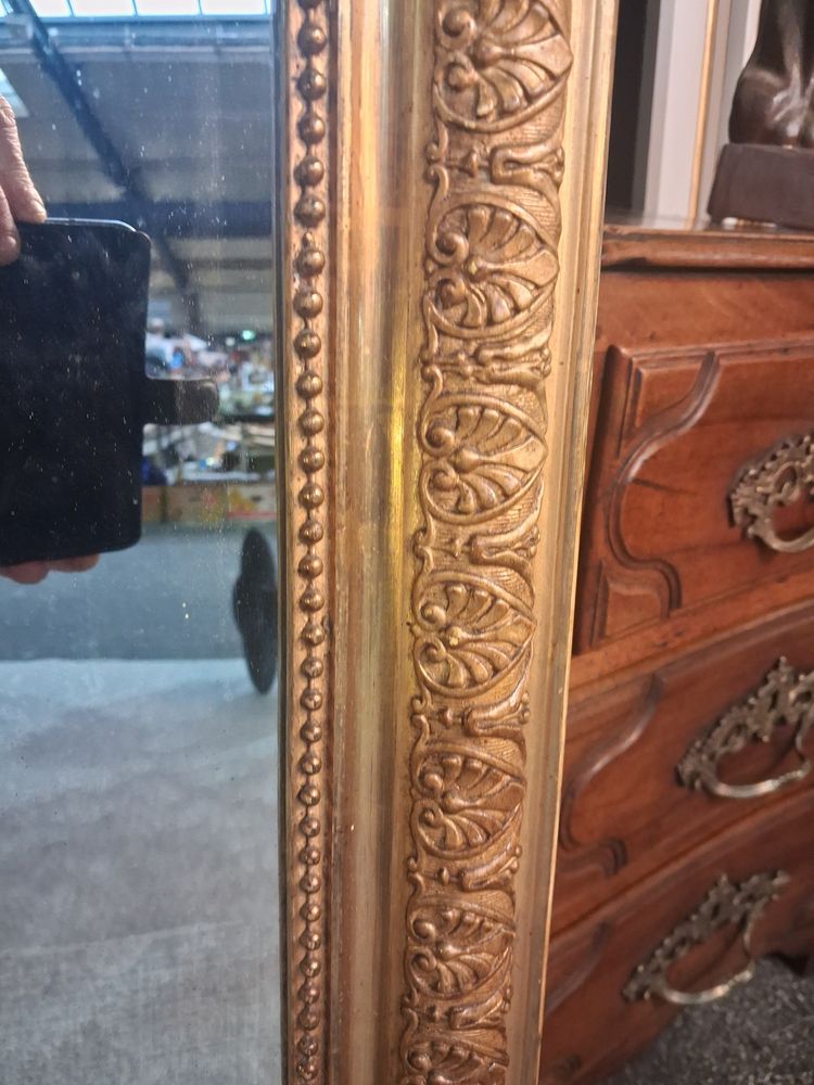 Miroir Louis Philippe à fronton 120 x 69