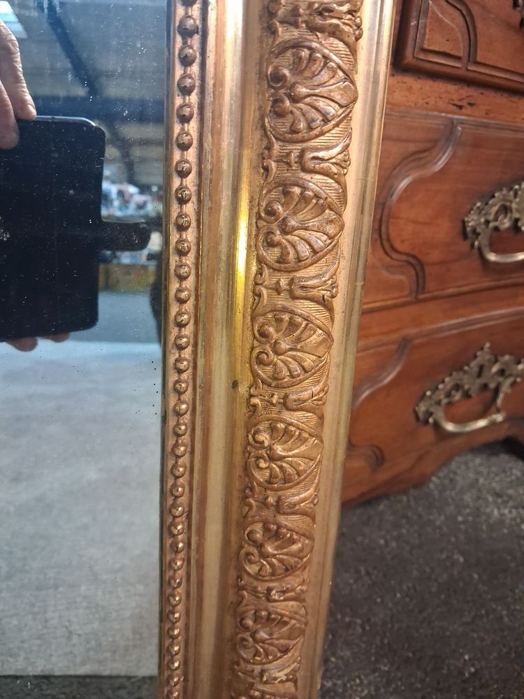 Miroir Louis Philippe à fronton 120 x 69