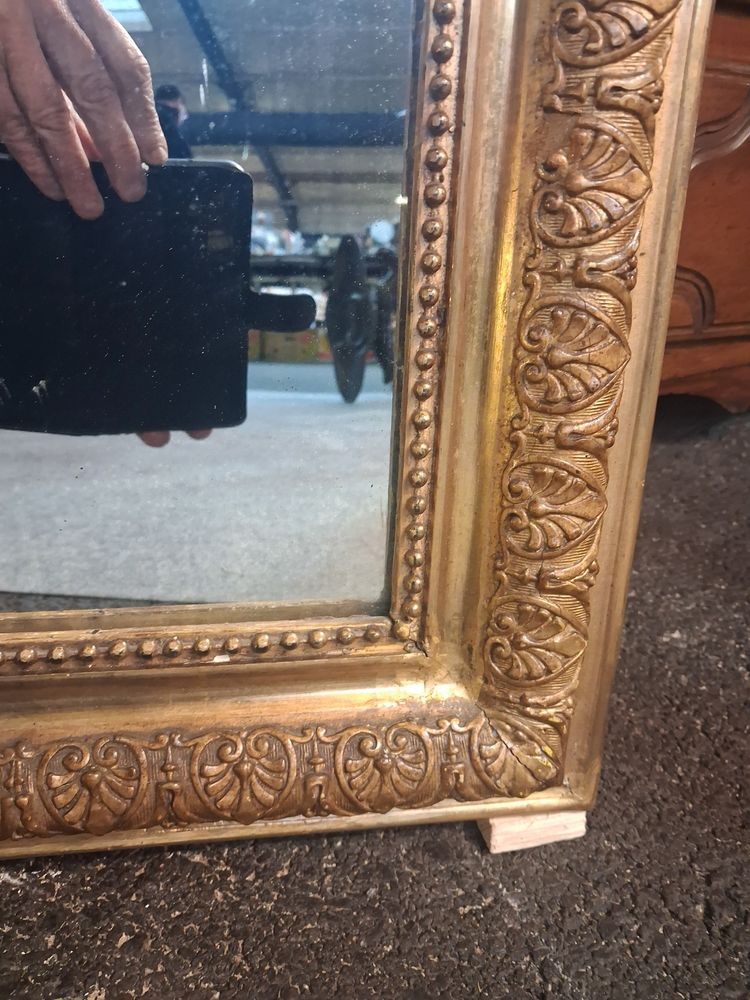 Miroir Louis Philippe à fronton 120 x 69