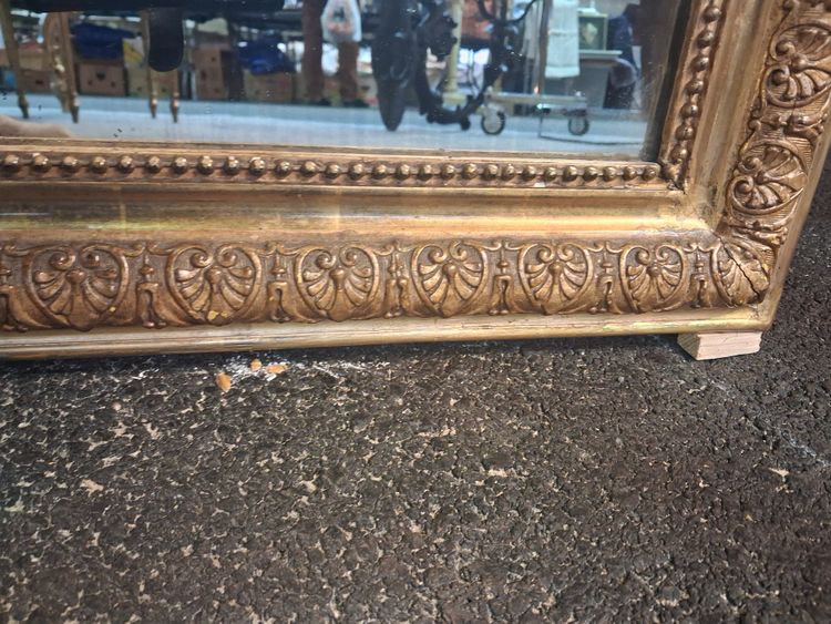 Miroir Louis Philippe à fronton 120 x 69