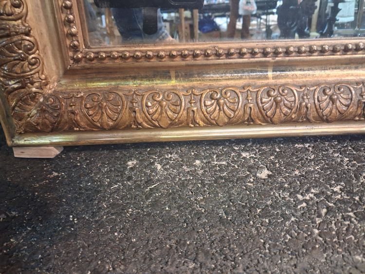 Miroir Louis Philippe à fronton 120 x 69