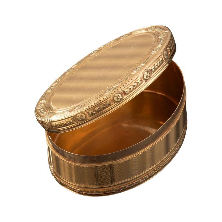 Tabacchiera in oro di Jean Joseph Barrière, epoca Luigi XVI