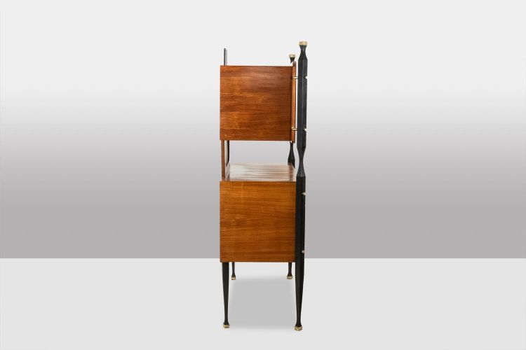Coppia di mobili italiani impiallacciati in teak. Anni '60. LS656320092P