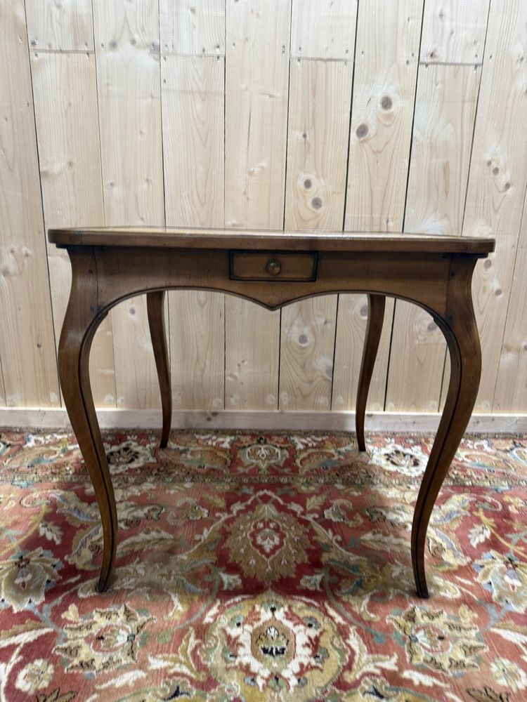Louis XV style leather games table