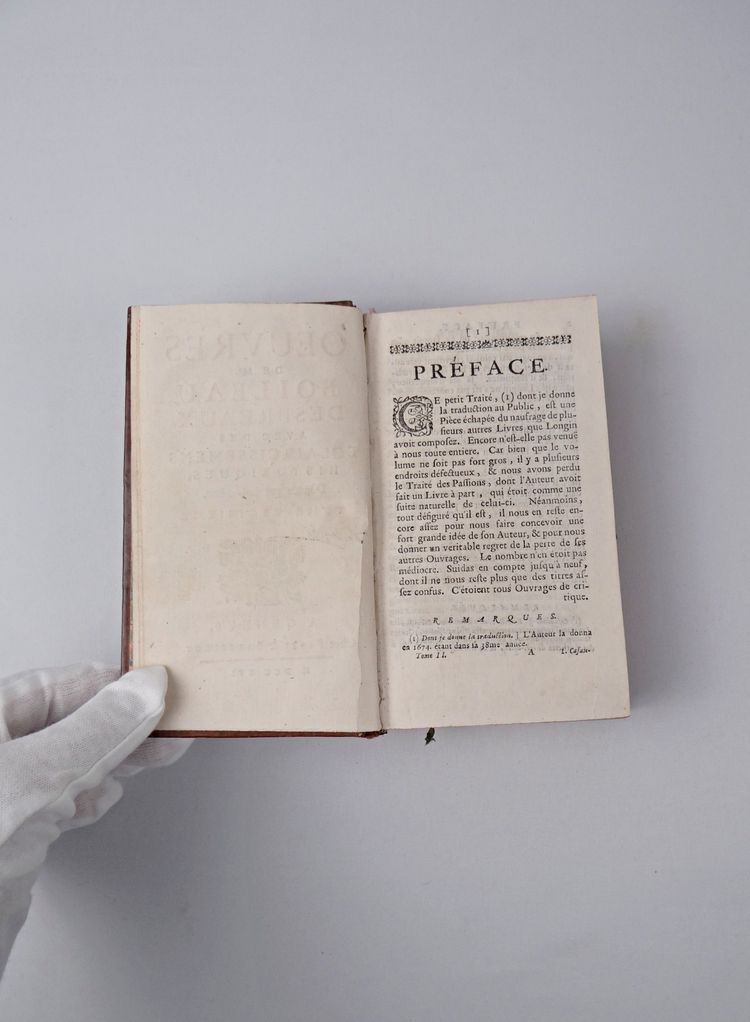 Opere in prosa di Monsieur Boileau Despreaux, Volume tre, pubblicato da Fabri & Barrillot, 1716