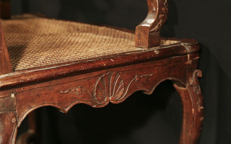 Regency cane armchair 18th century