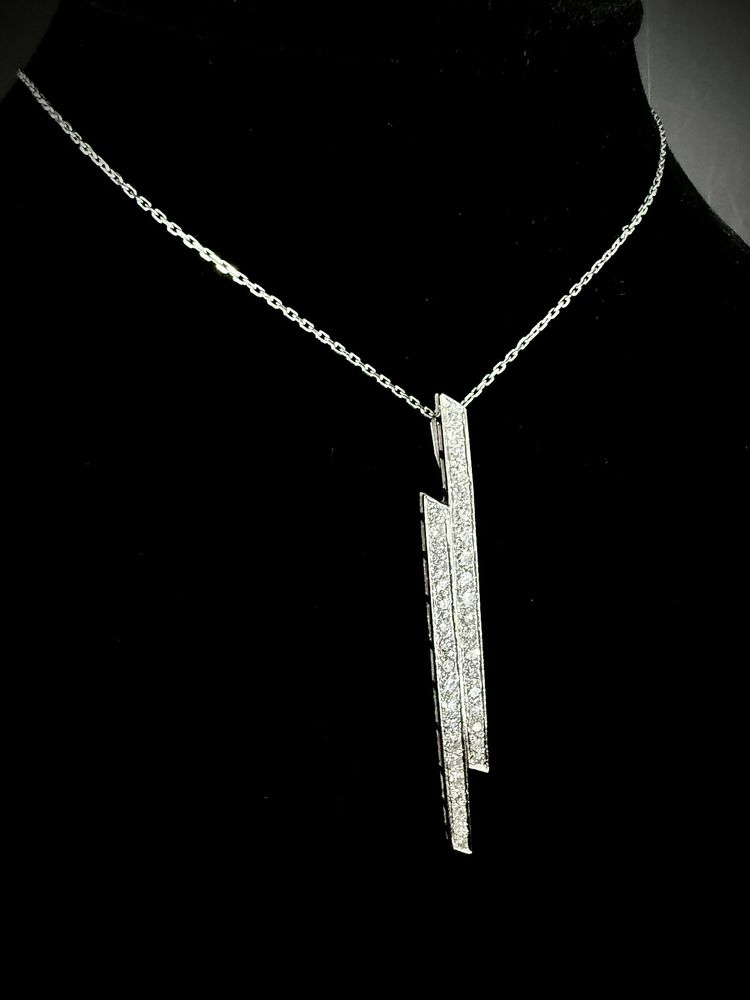 Art Deco hair clip and pendant set with 2.60 carats of diamonds