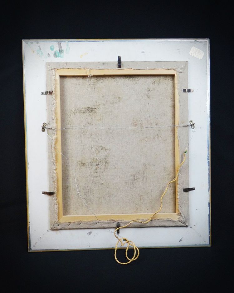 Ritratto ad olio su tela ispirato ad Albaydé di Cabanel, firmato Darmont, 78x68