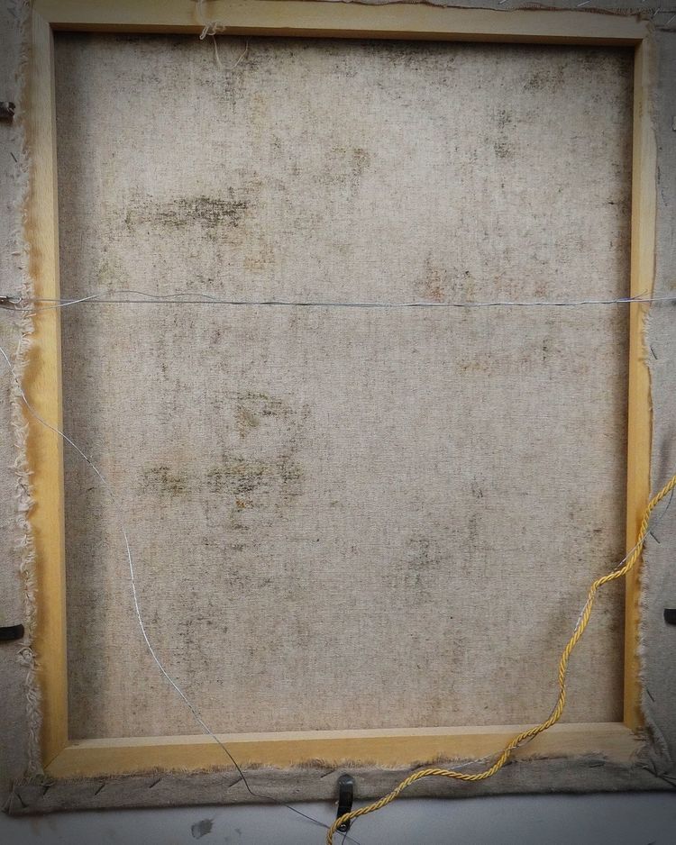 Ritratto ad olio su tela ispirato ad Albaydé di Cabanel, firmato Darmont, 78x68