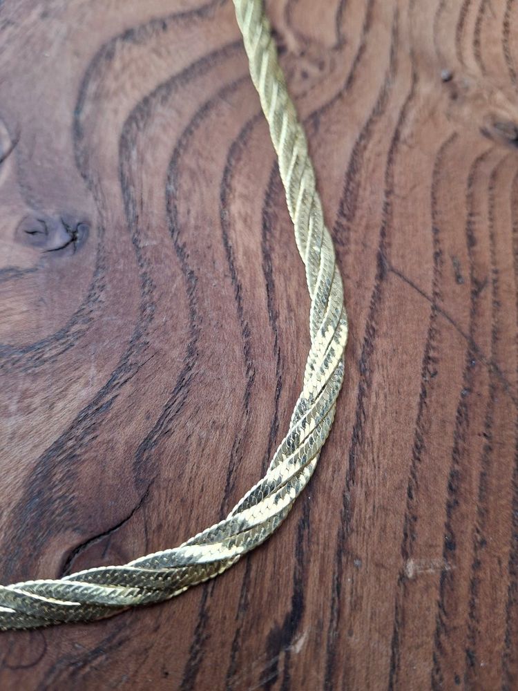 Collier en or mailles tressées