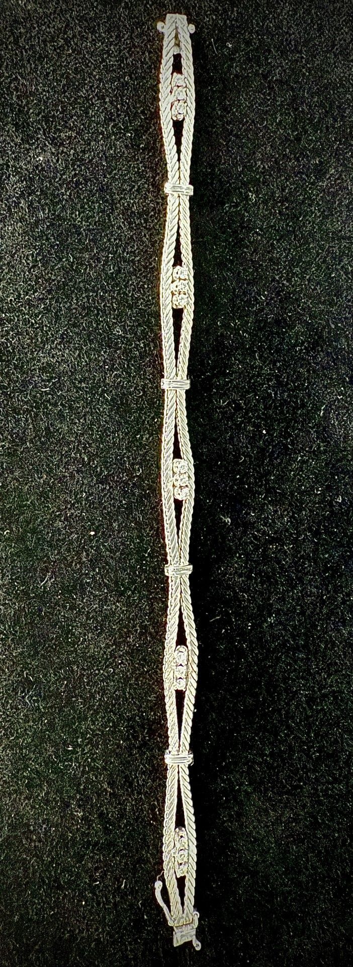 Bracciale in oro bianco da 0,75 carati