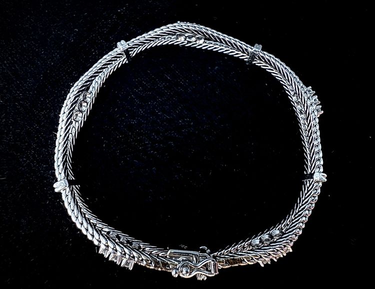 Bracciale in oro bianco da 0,75 carati