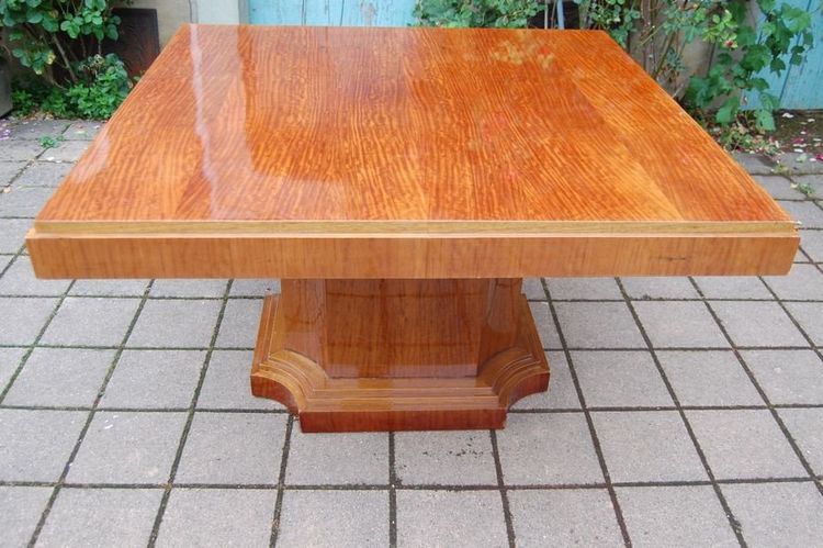 Art Deco Epochentisch Mahagoni Moirée Aus Den 1930er Jahren