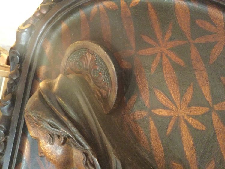 Large stoup with Virgin Mary