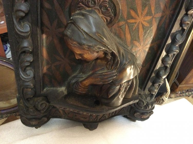 Large stoup with Virgin Mary