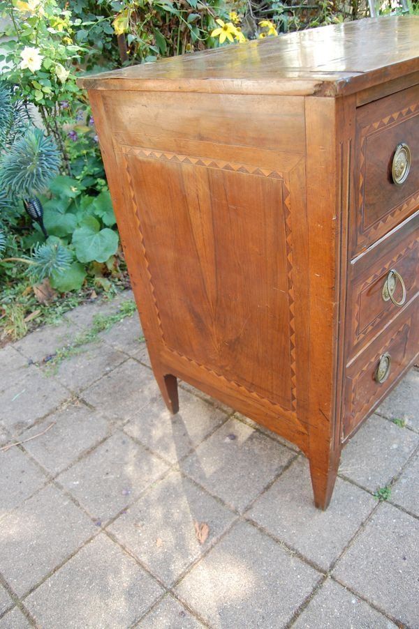 Commode Secrétaire époque Louis XVI Noyer 18e Siècle