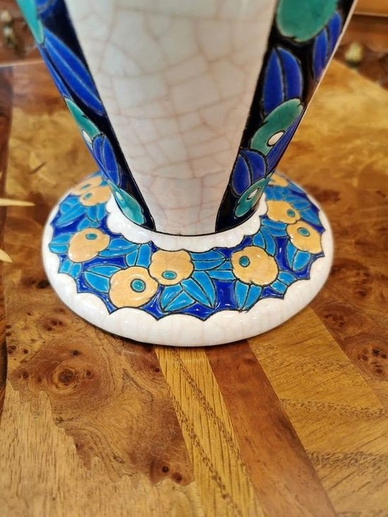 Vaso Longwy Art Deco