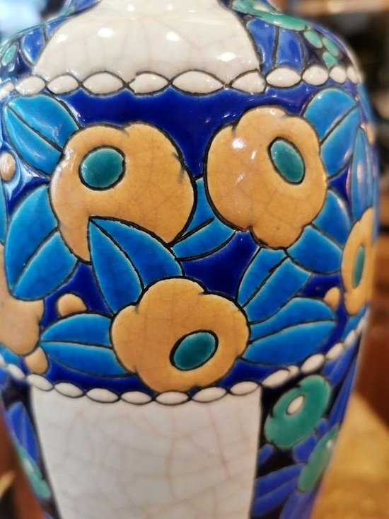 Vaso Longwy Art Deco