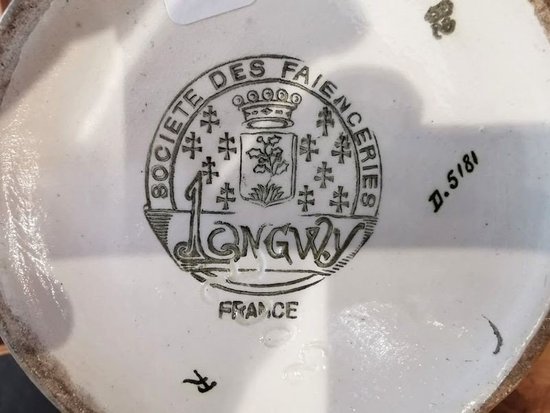 Vaso Longwy Art Deco