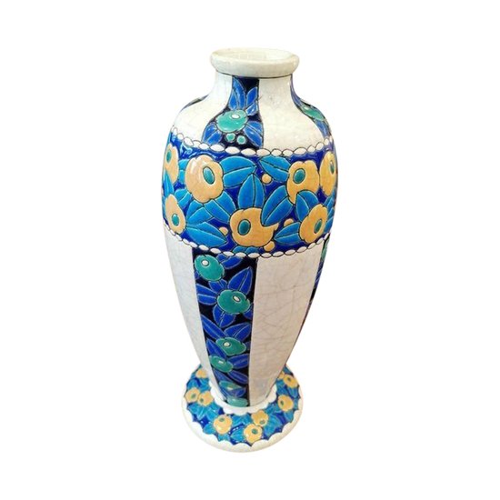 Longwy Vase Art Deco