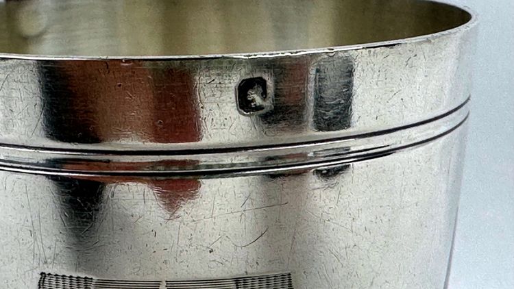 Art Deco silver tumbler