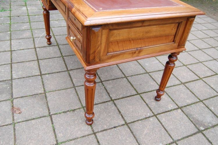Bureau époque Louis-Philippe, noyer du 19e siècle