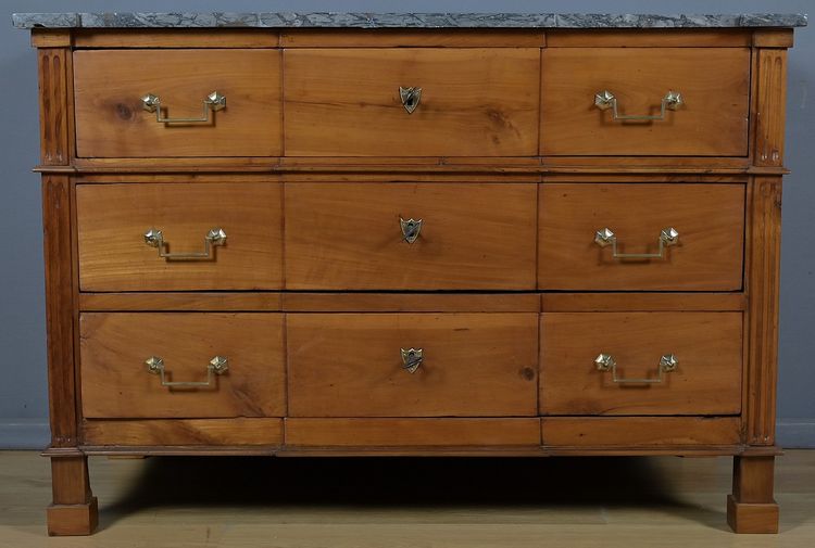 Cassettone di proprietà in legno di ciliegio, periodo Luigi XVI - Fine XVIII secolo