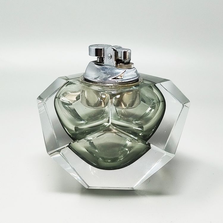 1960s Stunning Table Lighter in Murano Sommerso Glass By Flavio Poli for Seguso