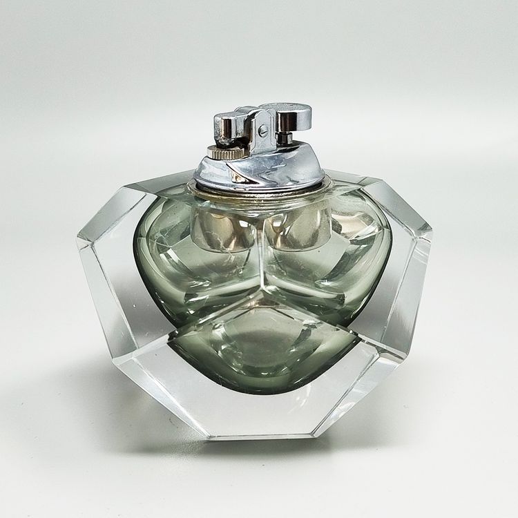 1960s Stunning Table Lighter in Murano Sommerso Glass By Flavio Poli for Seguso