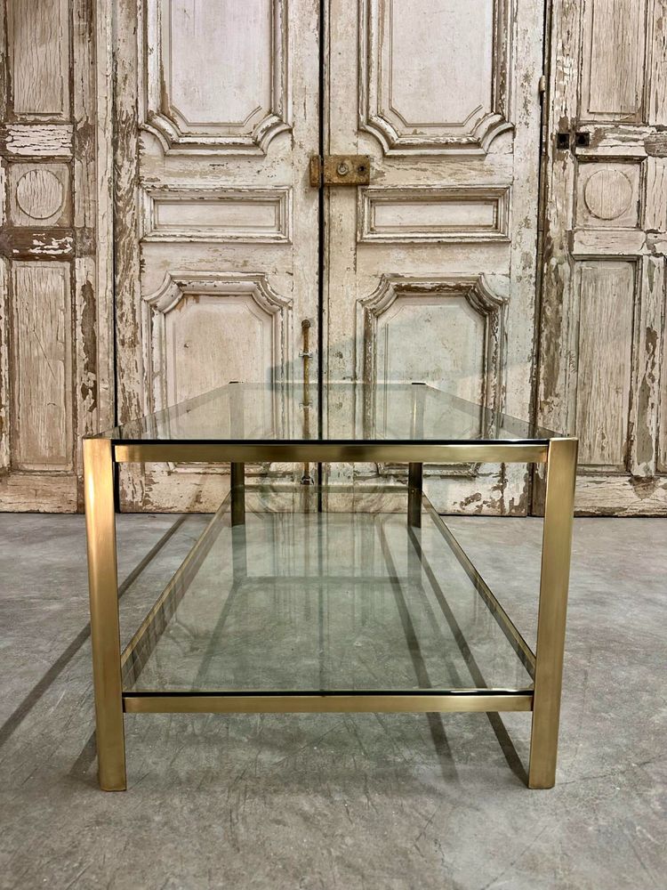 Table basse en bronze design attribué à J.QUINET