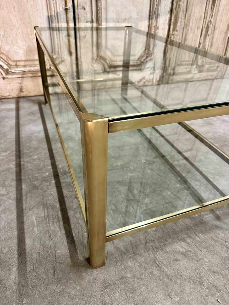 Table basse en bronze design attribué à J.QUINET