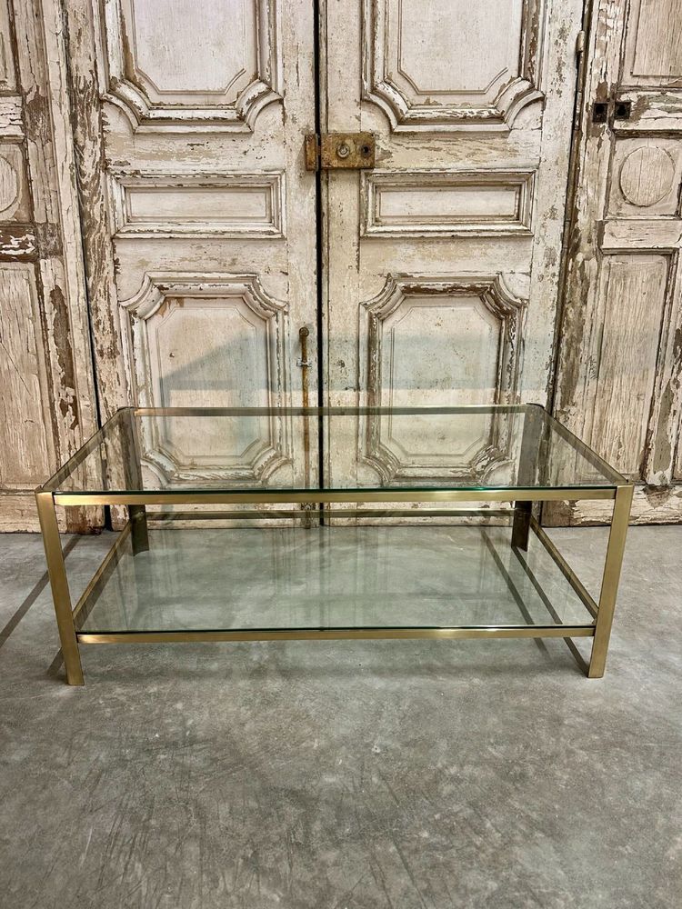 Table basse en bronze design attribué à J.QUINET