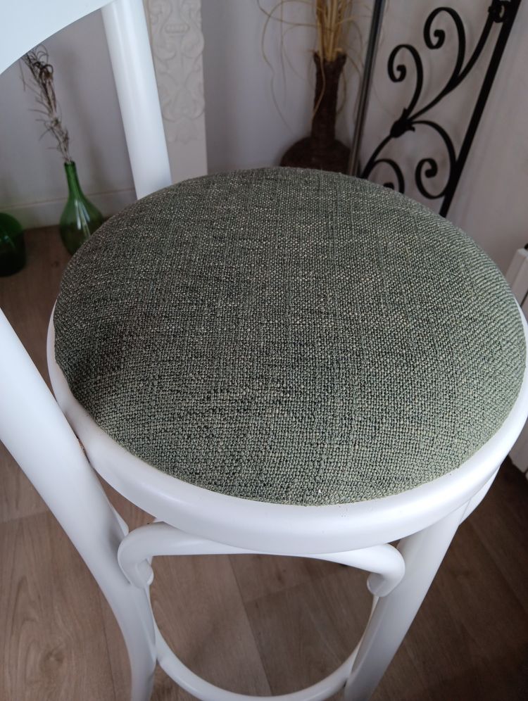 Tabourets haut blanc lot de 3