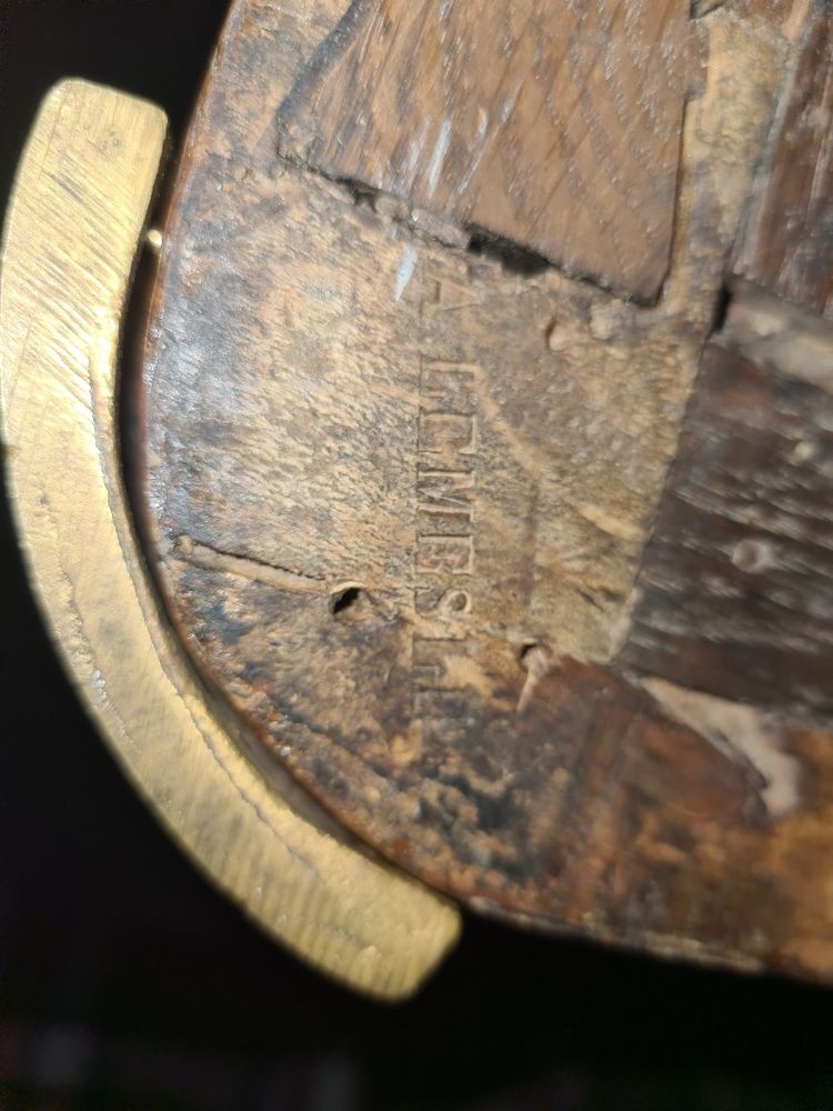 Credenza o enfilade in intarsio di rovine e paesaggi - timbro LEMASLE - epoca Luigi XVI