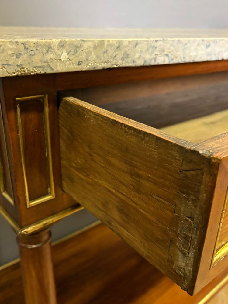 Consolle in noce d'epoca del Direttorio
