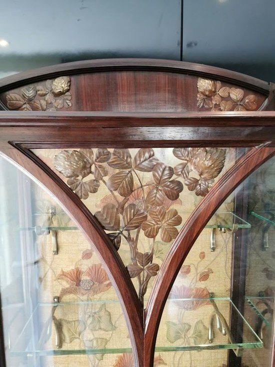 Art nouveau window display Ecole de Nancy "Aux Trèfles