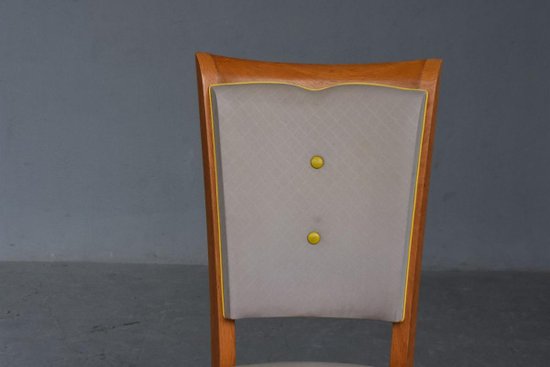 Set di 6 sedie in ciliegio del 1940 Skaï Lavender