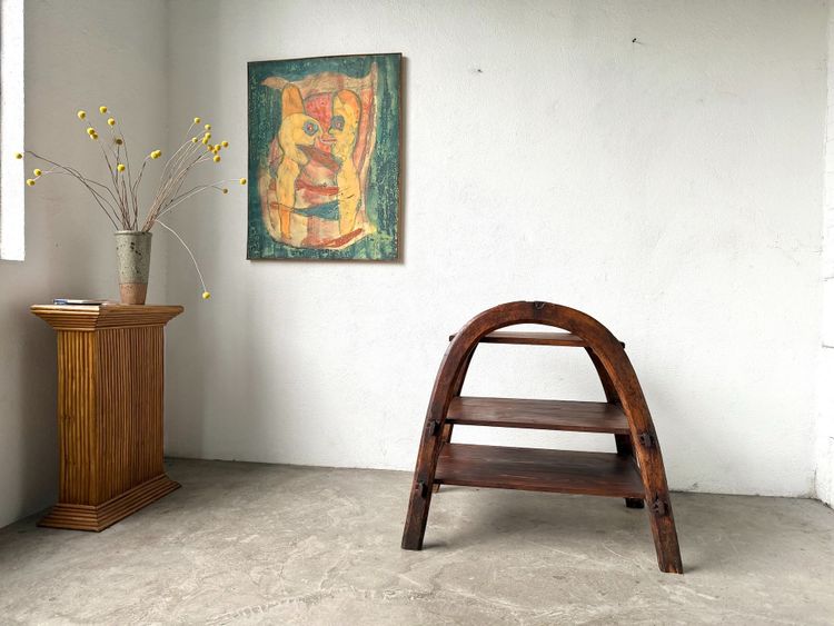 Brutalist Solid Wood Shelf