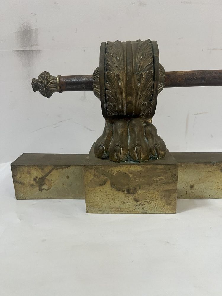 Restoration period gilt bronze fireplace mantel, 19th century