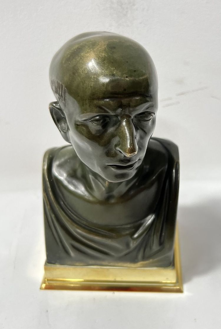Buste de CICERON en bronze a patine brune XX siècle