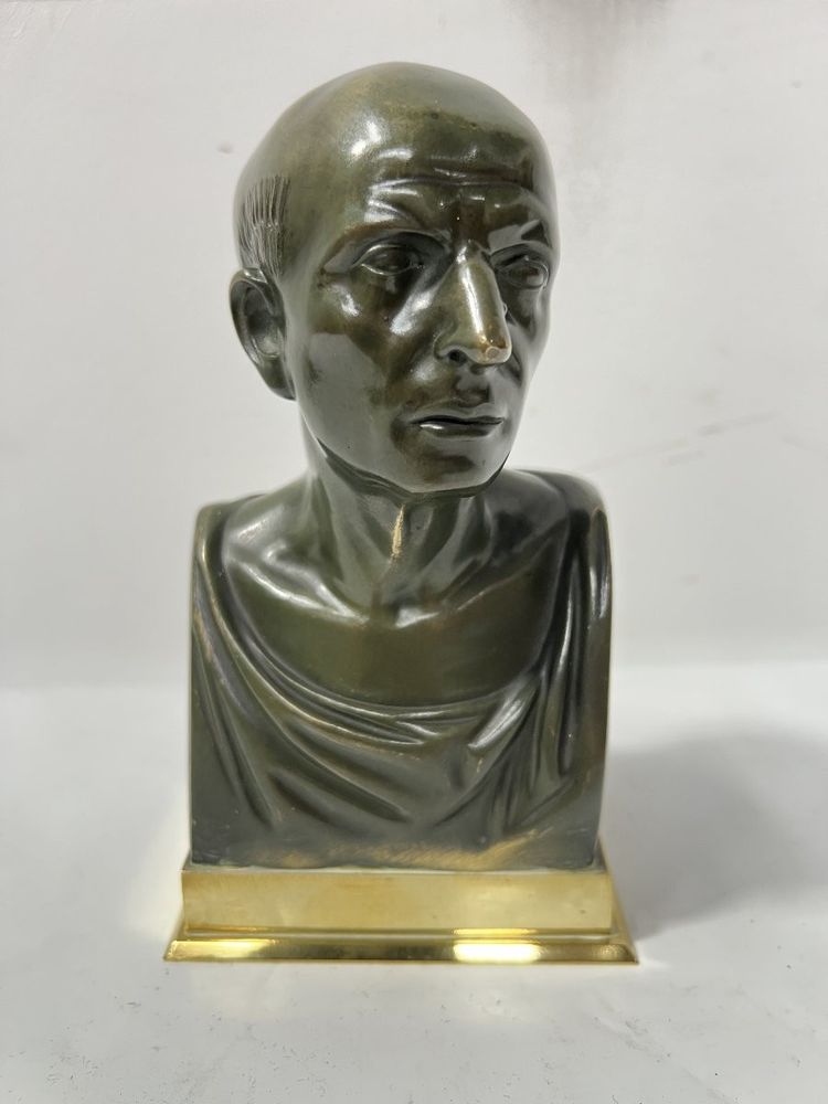 Buste de CICERON en bronze a patine brune XX siècle