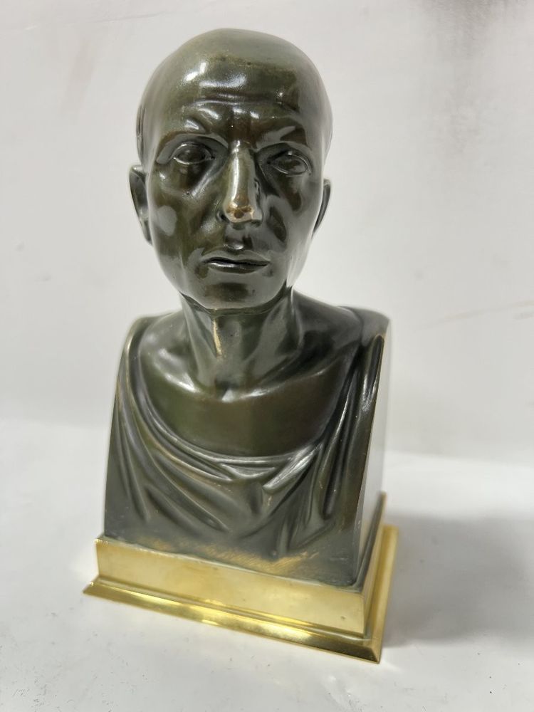 Buste de CICERON en bronze a patine brune XX siècle