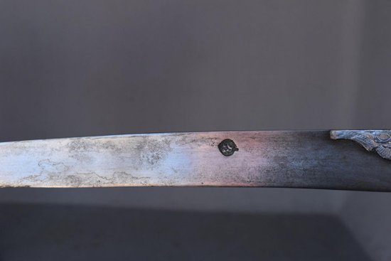             Couteaux Oriental Type Yatagan  Corne  Blonde Et Argent            