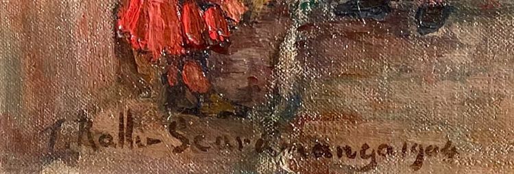 Théodore Jacques Ralli Huile sur toile signée rue animée