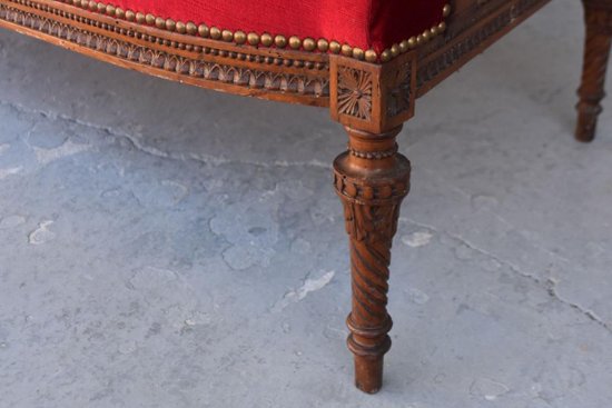             Three Piece Salon 1900 Mahogany Louis XVI Style
