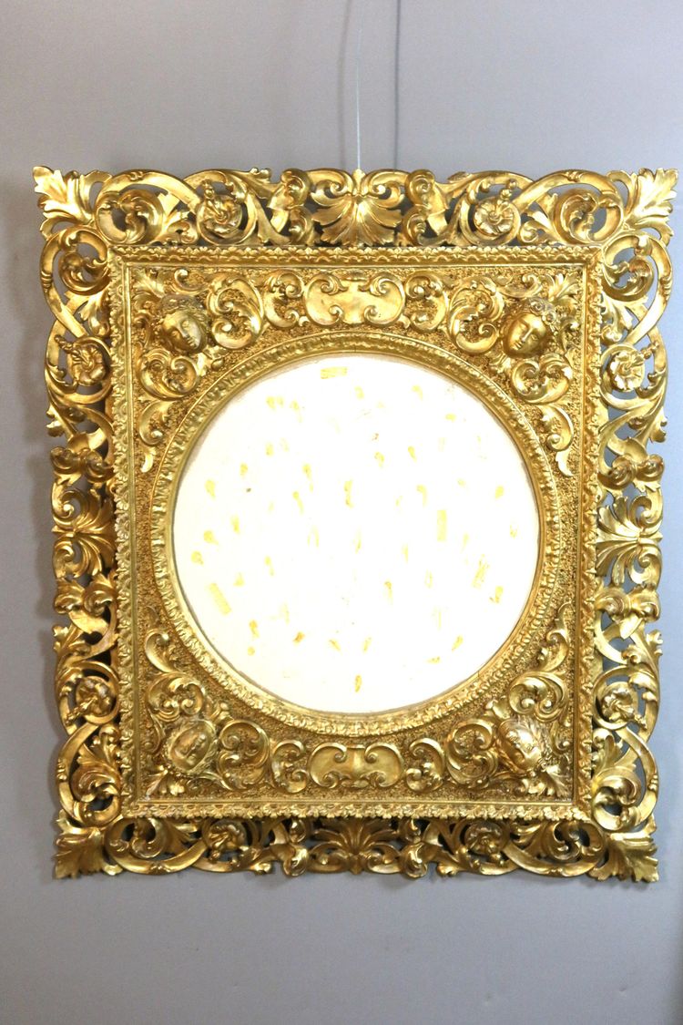 Large carved giltwood frame