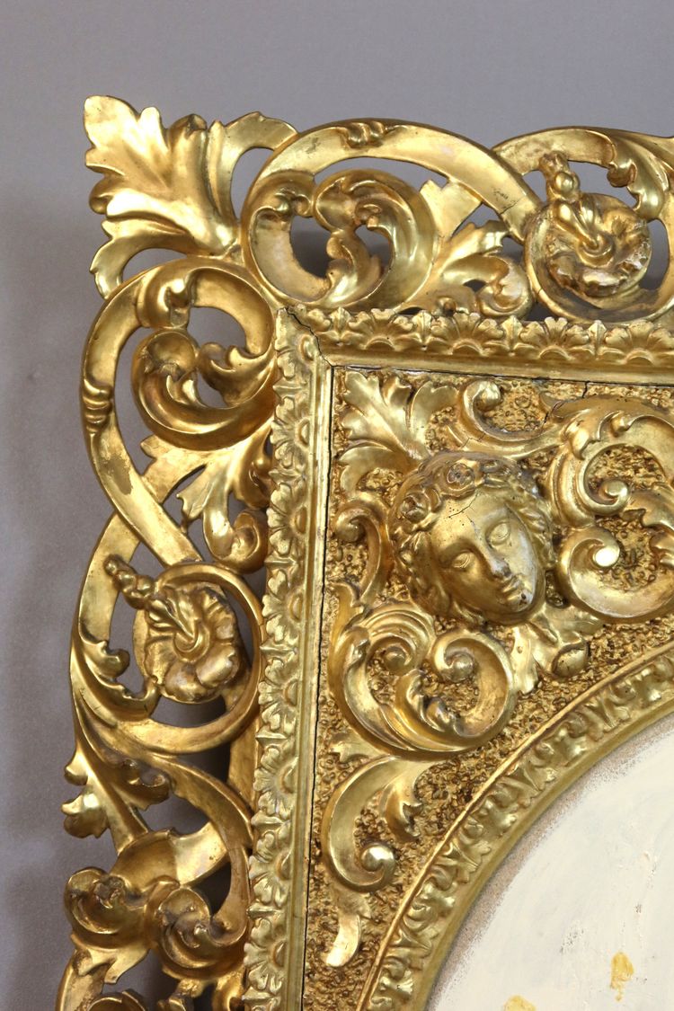 Large carved giltwood frame