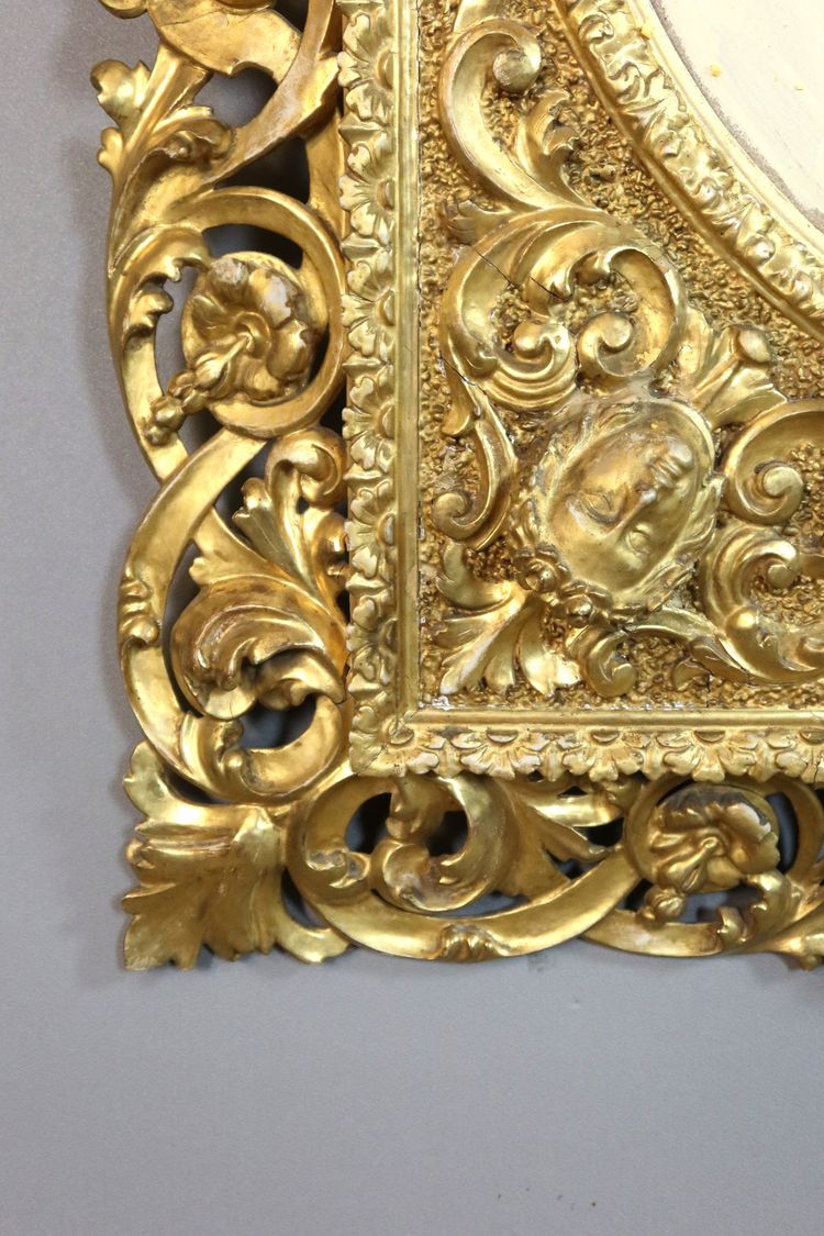 Large carved giltwood frame