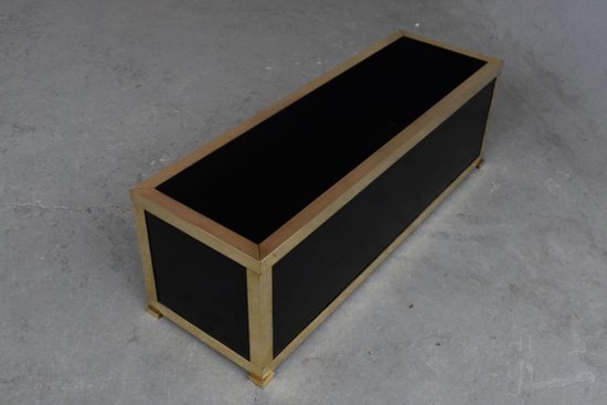             Design Blumenkasten 1970 Messing & Bronze